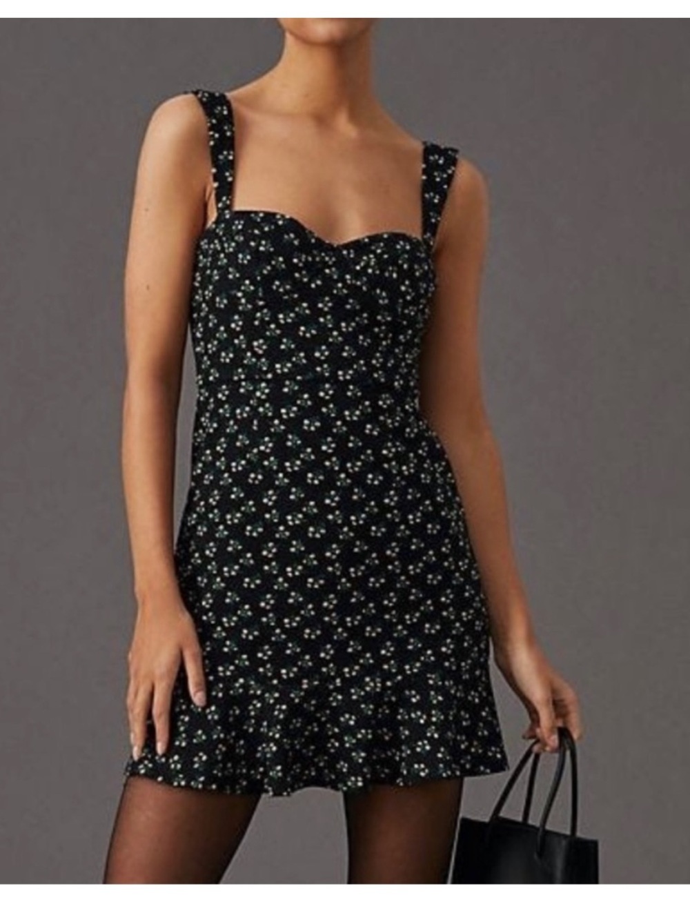 Anthropologie Hutch Ditsy Floral Corset Mini Dress